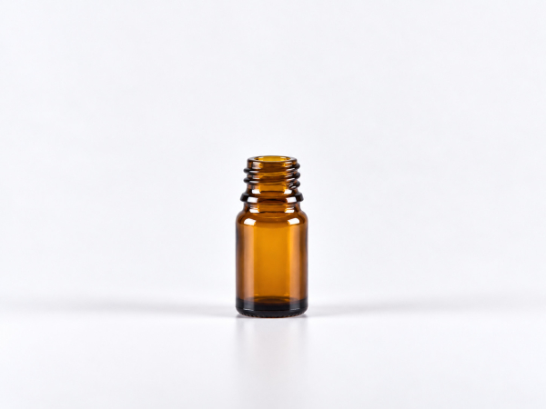 Braunglasflasche 5 ml – DIN18 – ohne Verschluss